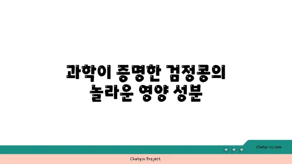 검정콩의 놀라운 영양 가치| 과학이 입증한 필수 비타민과 미네랄 | 건강 식단, 영양, 콩, 검은콩, 건강 효능