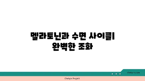 멜라토닌과 건강한 수면| 완벽한 수면 가이드 | 숙면, 수면 장애, 건강, 멜라토닌, 수면 사이클