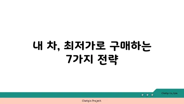 신차 구입, 알뜰하게 하는 꿀팁 7가지 | 자동차 할인, 신차 구매 가이드, 최저가 구매