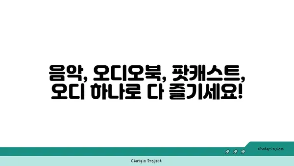 오디, 이제는 똑똑하게 찾아보세요! | 오디오 플랫폼, 음악 추천, 오디오북, 팟캐스트