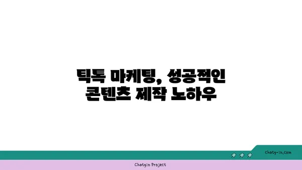 틱톡 마케팅 성공 전략| 팔로워 늘리고 인플루언서 되는 비법 | 틱톡, 마케팅, 인플루언서, 성장 전략