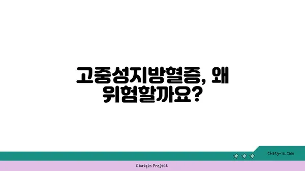 고중성지방혈증, 위험한 신호! | 합병증과 관리법 완벽 가이드