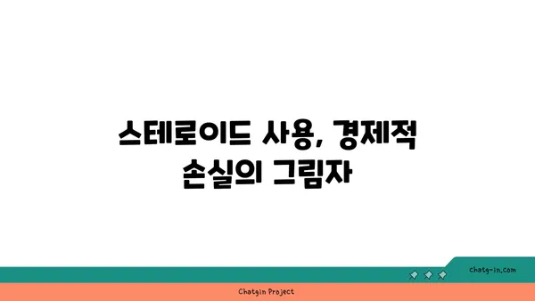 스테로이드 사용의 경제적 부담| 치료 비용, 생산성 손실, 그리고 사회적 영향 | 스테로이드, 의료비, 경제적 손실, 사회적 비용