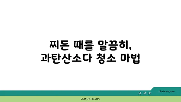 과탄산소다의 놀라운 변신| 천연 세제의 힘으로 깨끗한 세상 만들기 | 천연 세제, 세탁, 청소, 친환경