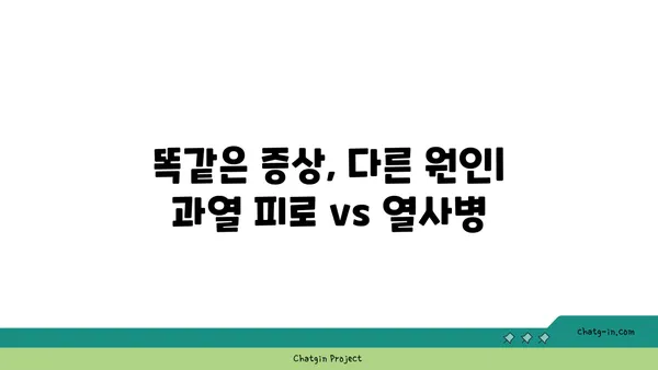 과열 피로 vs 열사병| 똑같은 증상? 다른 원인과 대처법 알아보기 | 건강, 여름철 건강 관리, 열사병 증상