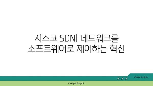 시스코 SDN| 네트워크를 소프트웨어로 프로그래밍하는 혁신 | SDN, 네트워크 자동화, 프로그래머블 네트워킹