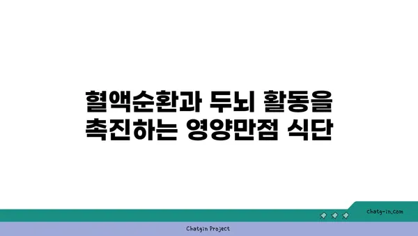 심장과 뇌 건강을 위한 5가지 영양만점 음식 | 건강 식단, 혈액순환, 두뇌 활동, 건강 레시피