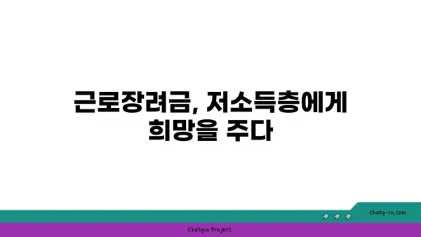 근로장려금, 경제에 미치는 영향은? | 저소득층 지원, 소비 지출 증진, 경제 활성화