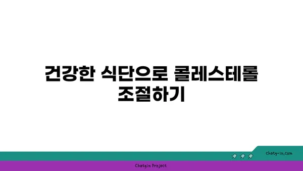 지지식 콜레스테롤 관리| 건강 관찰과 생활 습관 개선 가이드 | 콜레스테롤, 건강 관리, 식단, 운동