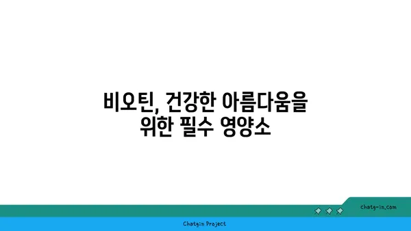 비오틴 풍부 식품 | 건강한 아름다움을 위한 선택 | 비오틴, 섭취, 식단, 건강, 뷰티