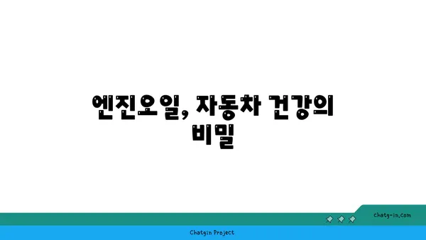 엔진오일 점검| 나만의 자동차를 위한 필수 가이드 | 자동차 관리, 엔진오일 교체, 자동차 수명 연장