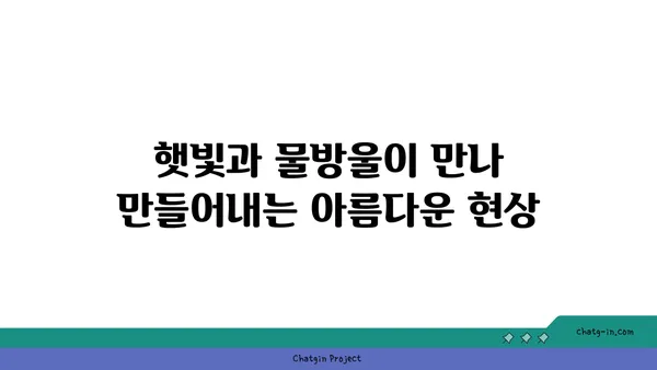 무지개는 어떻게 만들어지나요? | 햇빛과 물방울의 아름다운 만남