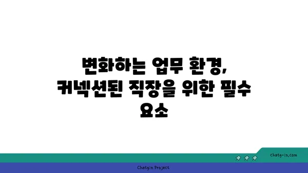 커넥션된 직장| 혁신과 생산성을 위한 팀워크 전략 | 협업, 소통, 디지털 전환, 원격근무