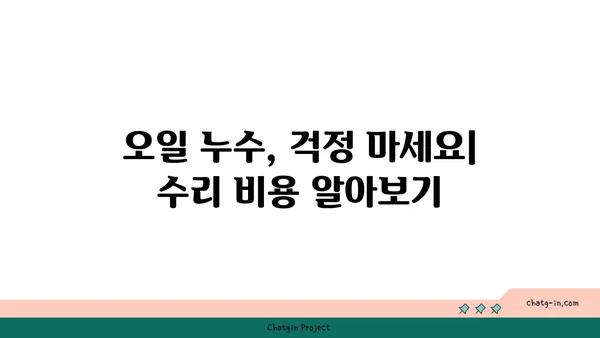 자동차 오일 누수 잡는 꿀팁| 초기 징후부터 해결 방법까지 | 오일 누수, 점검, 수리, DIY