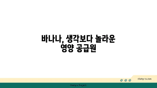 바나나의 놀라운 영양가| 건강을 위한 10가지 이유 | 바나나 효능, 영양 성분, 건강 팁