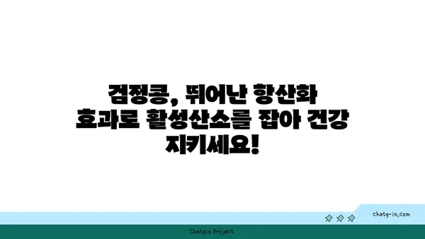 검정콩의 놀라운 효능| 항산화력과 염증 감소 효과 | 건강, 영양, 식단, 효능, 과학