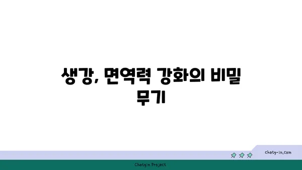 생강의 놀라운 효능 7가지 | 건강, 면역력, 소화, 염증, 혈액순환, 감기, 붓기