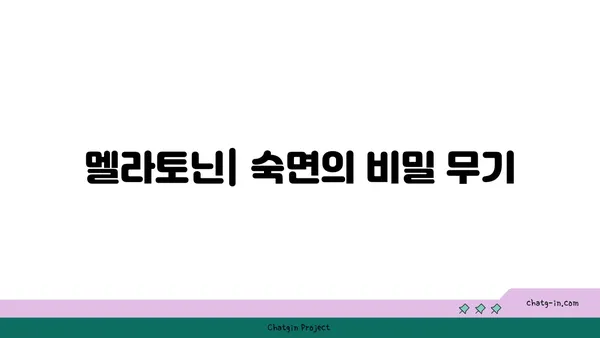 멜라토닌과 건강한 수면| 완벽한 수면 가이드 | 숙면, 수면 장애, 건강, 멜라토닌, 수면 사이클