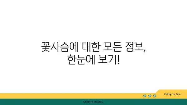 꽃사슴의 매력에 빠지다| 한국에서 만날 수 있는 꽃사슴 종류와 서식지 | 꽃사슴, 한국, 서식지, 종류, 정보