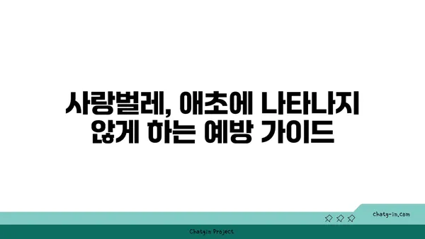 사랑벌레 극복하기| 효과적인 퇴치 방법 및 예방 가이드 | 사랑벌레, 벌레퇴치, 천연살충제, 해충방제