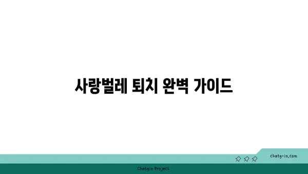 사랑벌레 퇴치 완벽 가이드 | 사랑벌레 없애는 방법, 천연 해결책, 예방 팁