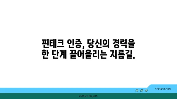 금융 스타트업 인증| 핀테크 혁신을 이끄는 경력 성장 전략 | 핀테크, 인증, 경력 개발, 스타트업