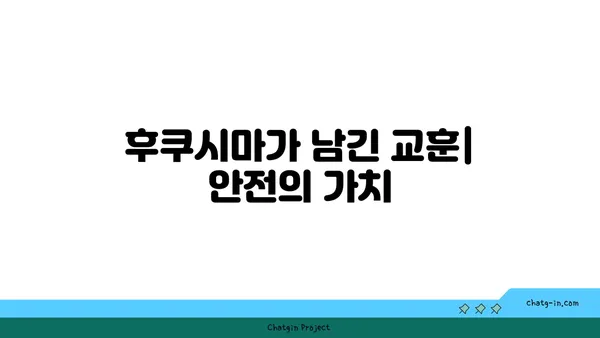 후쿠시마 원전 사고| 10년 후, 우리가 기억해야 할 것 | 원전 안전, 방사능, 피해, 복구, 교훈