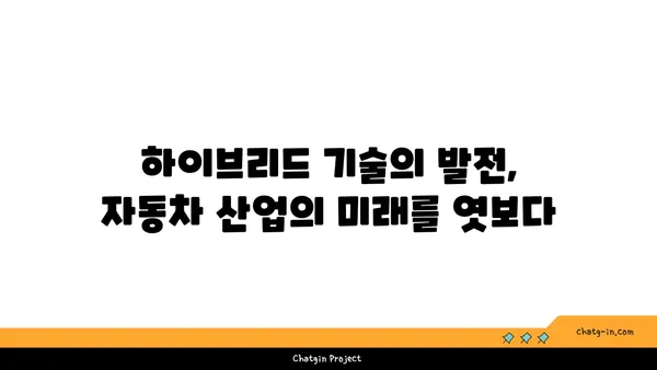 하이브리드 자동차 미래| 전기 구동의 진화 | 친환경, 연비, 미래 자동차, 자동차 기술, 전기차