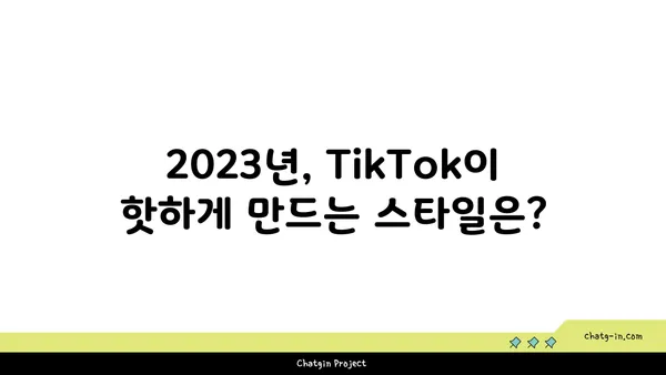 TikTok 패션 트렌드| 스타일리시하고 영감을 주는 룩북 | 2023년 최신 트렌드, 스타일 팁, 인플루언서 추천