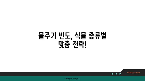 식물도 살리는 물주기 마스터하기| 꿀팁 7가지 | 식물, 물주기, 관리, 성장, 건강