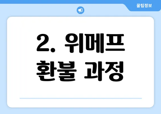 2. 위메프 환불 과정