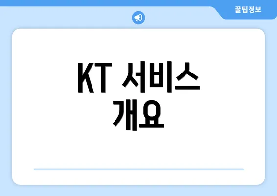 KT 서비스 개요