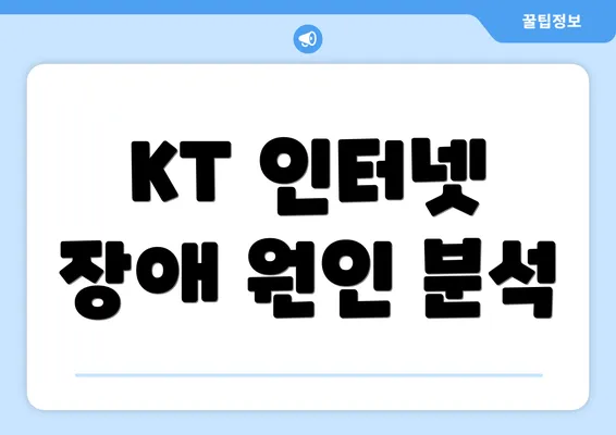 KT 인터넷 장애 원인 분석