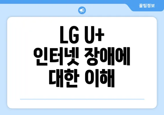 LG U+ 인터넷 장애에 대한 이해