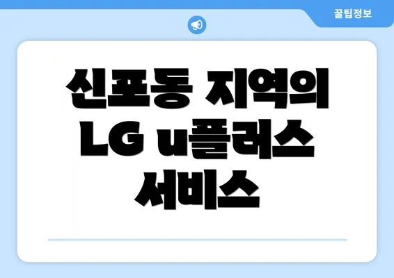 신포동 지역의 LG u플러스 서비스