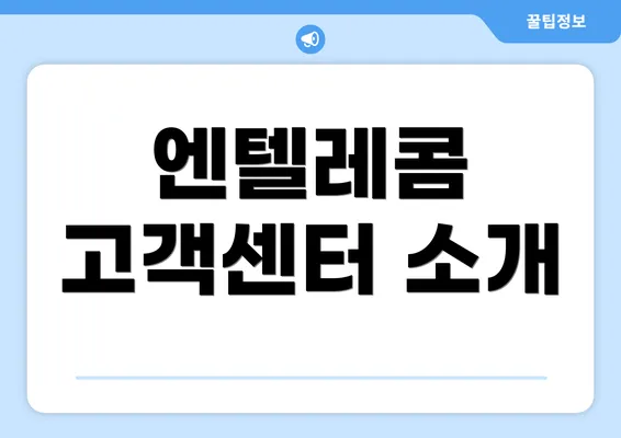 엔텔레콤 고객센터 소개