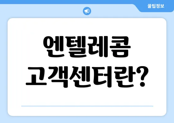 엔텔레콤 고객센터란?