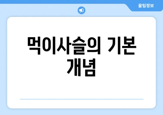 먹이사슬의 기본 개념