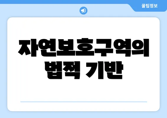 자연보호구역의 법적 기반