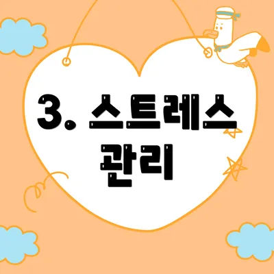 3. 스트레스 관리