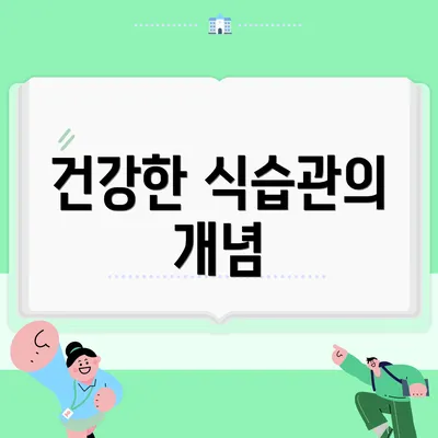 건강한 식습관의 개념