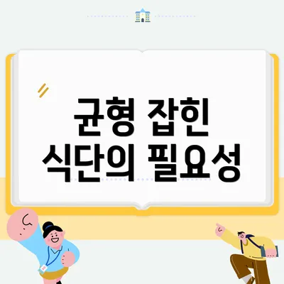균형 잡힌 식단의 필요성
