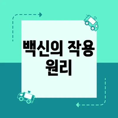 백신의 작용 원리