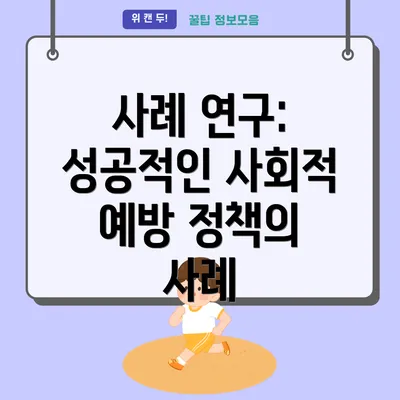 사례 연구: 성공적인 사회적 예방 정책의 사례