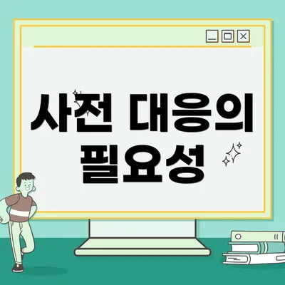 사전 대응의 필요성
