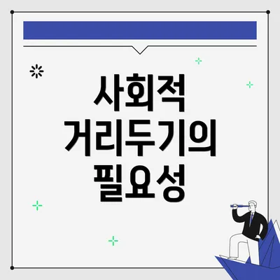사회적 거리두기의 필요성
