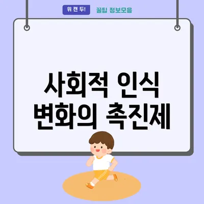 사회적 인식 변화의 촉진제