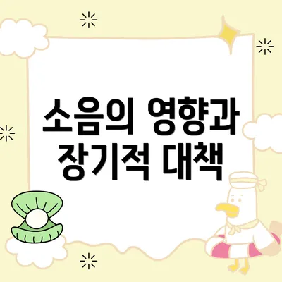 소음의 영향과 장기적 대책