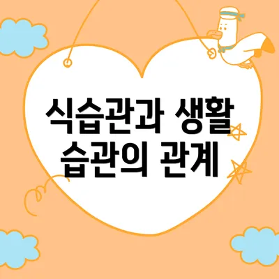 식습관과 생활 습관의 관계