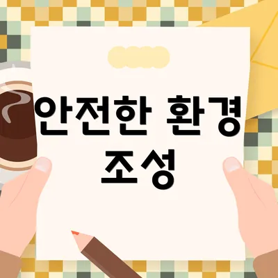 안전한 환경 조성